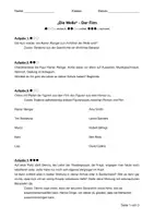 Vorschau - Arbeitsblätter - Filmbegleitende Fragen zu "Die Welle" (inkl. Lösungen) - Deckblatt