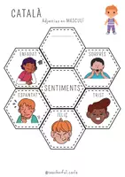 Vista previa - Unidades / Secuencias / Situaciones de Aprendizaje - FEELINGS DESPLEGABLE/ COLOR, B&W / versión en FEMENINO + MASCULINO /ENG, ESP, CAT - página 3