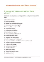 Vorschau - Arbeitsblätter - Konversationsblätter zum Thema "Konsum" - Seite 2