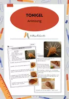 Vorschau - Mal- und Bastelvorlagen - Igel aus Ton - Anleitung - Deckblatt