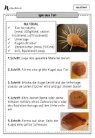 Vorschau - Mal- und Bastelvorlagen - Igel aus Ton - Anleitung - Seite 2