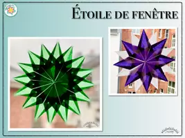 Aperçu - Matériel pour travaux manuels / dessin - ÉTOILE de fenêtre (noël) - Page 1