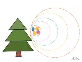 Vorschau - Arbeitsblätter - Nachspuren & Schwungübungen „WEIHNACHTEN: Hilf, den Weihnachtsbaum zu schmücken! - für Rechts- & Linkshänder - Seite 2