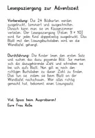 Vorschau - Arbeitsblätter - Lesespaziergang Adventszeit - Seite 1