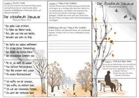Vorschau - Stundenentwürfe - Lyrik / Herbstgedicht: Übung zur Gedichtinterpretation - Seite 2
