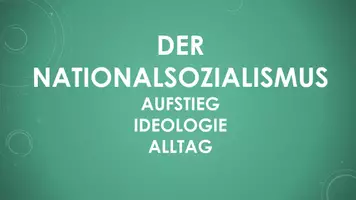 Vorschau - Präsentationen/Tafelbilder - Ideologie und Alltag des Nationalsozialismus (PP und H5P) - Deckblatt
