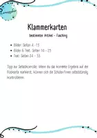 Vorschau - Stationenlernen - Klammerkarten: bestimmte Artikel (Fasching / Karneval / Fasnacht) - Seite 1