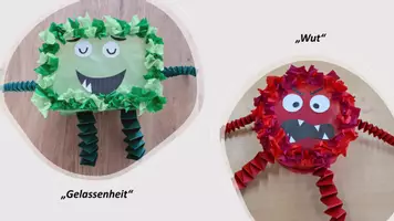 Vorschau - Mal- und Bastelvorlagen - St. Martin Laternen: Gefühlsmonster / Farbenmonster - Seite 2