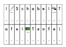 Vorschau - Anderer Materialtyp - Grundwortschatz Hessen: Lesefächer Endung auf -en und -el - Seite 3