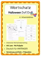 Vorschau - Arbeitsblätter - Materialpaket DAZ/DAF Halloween - Seite 1