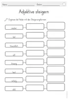 Vista previa - Hojas de trabajo - ALEMÁN adjetivos comparativo superlativo Adjektive steigern Deutsch - página 3