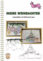Vorschau - Arbeitsblätter - Weihnachten Reflexion - Malblatt - Deckblatt