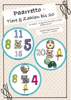 Vorschau - Spiele - Paarretto - Tiere und Zahlen - Deckblatt