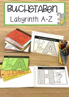Vorschau - Anderer Materialtyp - Buchstabenlabyrinth - Deckblatt