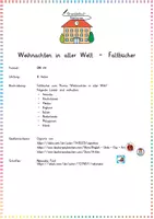 Vorschau - Arbeitsblätter - Weihnachten in aller Welt – Faltbücher zur kompakten Dokumentation internationaler Bräuche (Sachunterricht / Geografie) - Seite 1