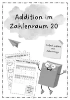 Vorschau - Arbeitsblätter - Additionsheft im 20er Raum mit 10er Stopp - Seite 1