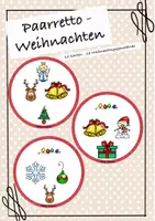 Vorschau - Spiele - Paarretto - Christmas - Weihnachten - Noël - 2 Varianten - Deckblatt