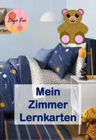 Vorschau - Bildkarten - Mein Zimmer 20 Lernkarten für DaF - Deckblatt