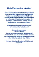 Vorschau - Bildkarten - Mein Zimmer 20 Lernkarten für DaF - Seite 1
