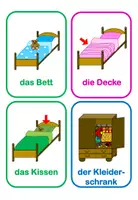 Vorschau - Bildkarten - Mein Zimmer 20 Lernkarten für DaF - Seite 3
