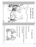 Vista previa - Hojas de trabajo - Mi cuaderno de animales del mar - página 2