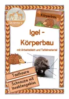 Vorschau - Arbeitsblätter - Igel Körperbau Tafelmaterial neu - Deckblatt