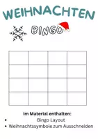 Vorschau - Spiele - Weihnachtsbingo - Deckblatt