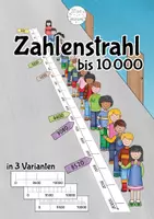 Vorschau - Fördermaterial/Inklusion - Zahlenstrahl bis 10000 | ZR 10000 - Deckblatt