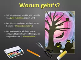 Vorschau - Stundenentwürfe - KUNST Schritt für Schritt: Halloween-Scherenschnitt Anleitung (inkl. 2 Vorlagen!) - Seite 2