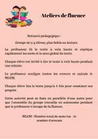 Aperçu - Fiches - Ateliers de fluence-Scénario pédagogique- texte et scores - Page 1