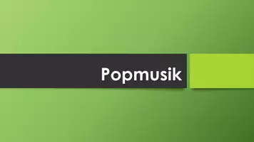 Vorschau - Präsentationen/Tafelbilder - Popmusik (Präsentation und H5P) - Deckblatt