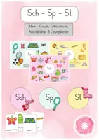 Vorschau - Arbeitsblätter - Sch - Sp - St Merk-Plakate, Tafelmaterial, Arbeitsblätter und Übungskarten - Deckblatt