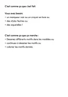 Aperçu - Feuilles d'exercices - ÉLÉPHANTS. dessiner et colorier des motifs - Page 1