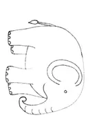Aperçu - Feuilles d'exercices - ÉLÉPHANTS. dessiner et colorier des motifs - Page 3