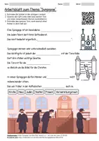 Vorschau - Arbeitsblätter - Lernposter + Arbeitsblatt "Synagoge" + Onlineübung & MP3 + Mindmap + Infografik - Seite 1