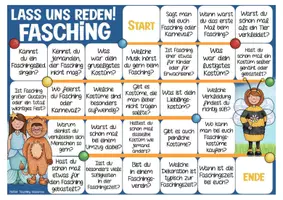 Aperçu - Jeux - Lass uns reden! Fasching Karneval Deutsch Allemand Spiel - Page 1