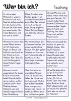 Aperçu - Feuilles d'exercices - Wer bin ich? Fasching Karneval Deutsch Allemand - Page 3