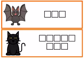 Vista previa - Juegos / Gamificación - Halloween - Unscramble Cards - Colour - página 1