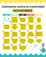 Vista previa - Decoración del aula - Calendario: activa tu creatividad NOVIEMBRE eduki - Portada