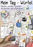 Vorschau - Spiele - Mein Tag - 3 DIY Würfel zum selbst Basteln (bunt + sw) - Deckblatt