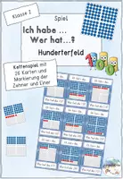 Vorschau - Spiele - Kettenspiele/ Lesespiele Zahlenraum 100 (Materialpaket) - Seite 1