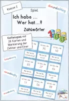 Vorschau - Spiele - Ich habe... Wer hat...? Zahlenraum 100: Zahlwörter - Deckblatt