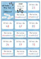 Vorschau - Spiele - Ich habe... Wer hat...? Zahlenraum 100: Zahlwörter - Seite 2