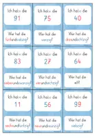 Vorschau - Spiele - Ich habe... Wer hat...? Zahlenraum 100: Zahlwörter - Seite 3