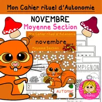 Aperçu - Feuilles d'exercices - Cahier d’Autonomie Moyenne Section NOVEMBRE - Page 2