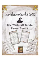 Vorschau - Arbeitsblätter - Zauberwerkstatt - Zaubertrick - Lesezeichen - Deckblatt