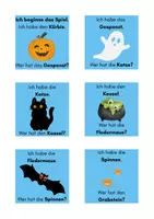 Vorschau - Fördermaterial/Inklusion - Lese-Spiel Halloween ab Klasse 2 - Deckblatt
