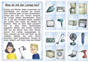 Vorschau - Arbeitsblätter - Lesespaziergang Elektrische Geräte - Seite 1