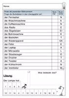 Vorschau - Arbeitsblätter - Lesespaziergang Elektrische Geräte - Seite 2