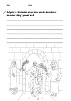 Vorschau - Arbeitsblätter - Jesu Einzug in Jerusalem - Arbeitsblatt - Deckblatt